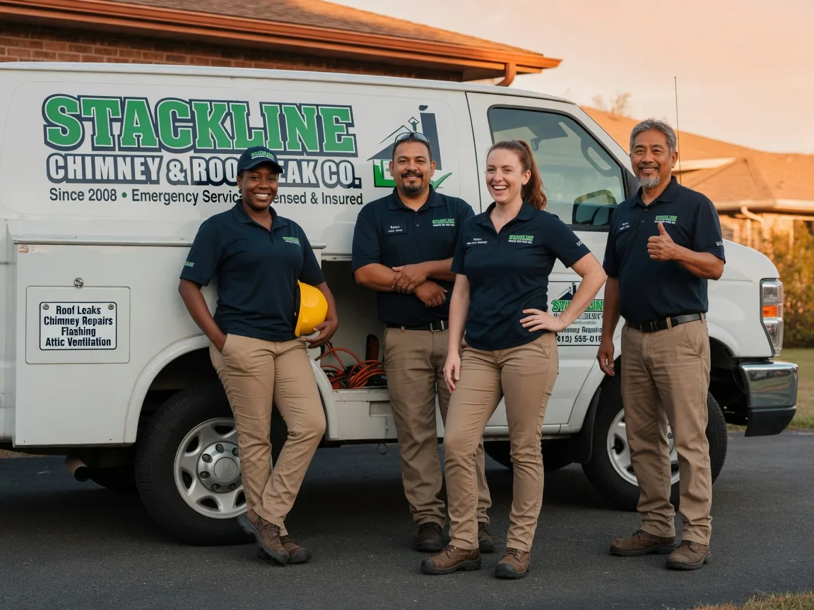 Chimney flashing repair company in London, TX